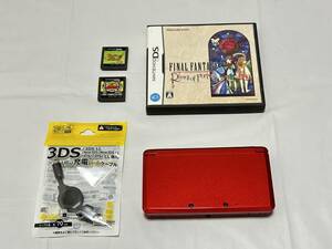 ★[中古] 3DS 本体 ニンテンドー3DS メタリックレッド [動作確認済] Nintendo3DS CTR-001★