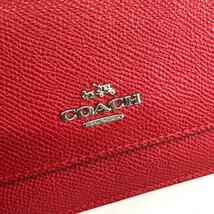 COACH コーチ 二つ折り財布 長財布 レッド レディース ブランド 財布 レディース 小物 送料無料 おしゃれ カード お札入れ 小銭入れ_画像9