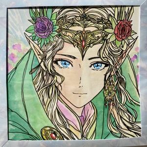 Art hand Auction Galadriel 原创手绘艺术品插画原图, 漫画, 动漫周边, 手绘插图