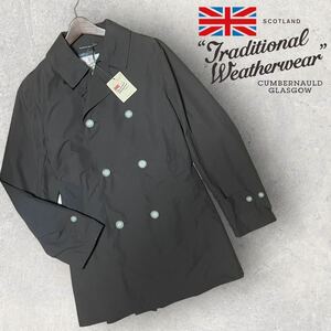 ★春夏新品★ TRADITIONAL WEATHERWEAR トラディショナル ウェザーウェア ショートトレンチコート HALIFAX size40 ブラウン 定価39,600円