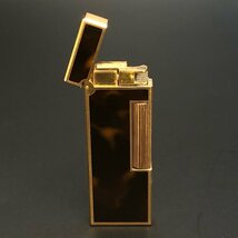 dunhill ダンヒル ライター べっ甲柄 ヴィンテージ マーブル ゴールド/ブラウン ローラー 正規品 本物保証 1000円スタート 最落無_画像5