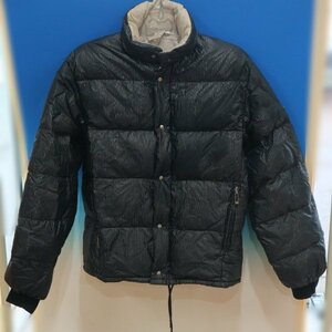 ★MONCLER/モンクレール アシックス社製 水鳥羽毛 ダウンジャケット ストライプ柄 ブラック系★