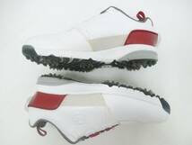 ‡ 0014 FOOTJOY フットジョイ ウルトラフィット ゴルフシューズ 54143J 25㎝ BOA ホワイト/レッド 中古_画像3