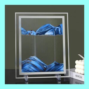 アート　ピクチャー　サンド　インテリア　置物　プレゼント　北欧　韓国　ブルー