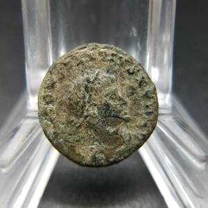 古代ローマ コイン ブロンズ 銅貨 神 アンティーク 発掘品 出土品 古銭 J1 ⑤