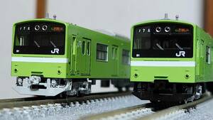 加工品　TOMIX JR201系通勤電車(JR西日本30N更新車・ウグイス)　ND607編成仕様