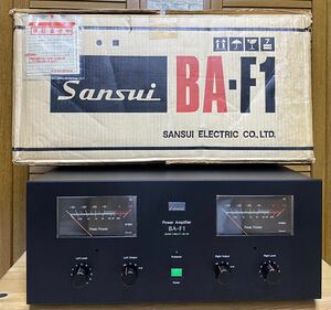 ほぼ未使用　サンスイ　BA-F1 メインアンプ　販売店展示長期在庫品　SANSUI パワーアンプ　極美品