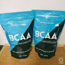 2袋セット [ピンクレモネード味] 人工甘味料不使用 ハルクファクター BCAA 510g ベータアラニン ベタイン配合 国産_画像1