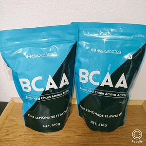 2袋セット [ピンクレモネード味] 人工甘味料不使用 ハルクファクター BCAA 510g ベータアラニン ベタイン配合 国産