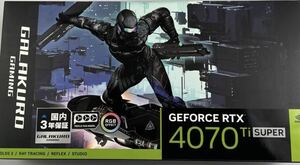 新品未開封 玄人志向 GALAKURO GAMING GeForce RTX 4070TI SUPER
