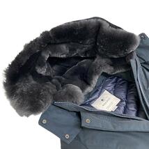 WOOLRICH/ウールリッチ WWCPS2807 XS ラビットファー コットン ダウンジャケット ネイビー レディース ブランド_画像9