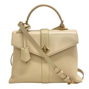 LOUIS VUITTON/ルイヴィトン ビトン M53822 ローズ デ ヴァンPM LVロゴ パドロック レザー ハンドバッグ ベージュ レディース ブランド