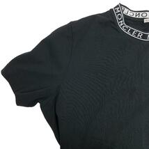 MONCLER/モンクレール I10918C00012 22年 XXL コットン 半袖Ｔシャツ ブラック メンズ ブランド_画像6