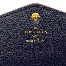 LOUIS VUITTON/ルイヴィトン ビトン M62125 ポルトフォイユ サラ モノグラムアンプラント レザー 長財布 ネイビー レディース ブランド_画像9