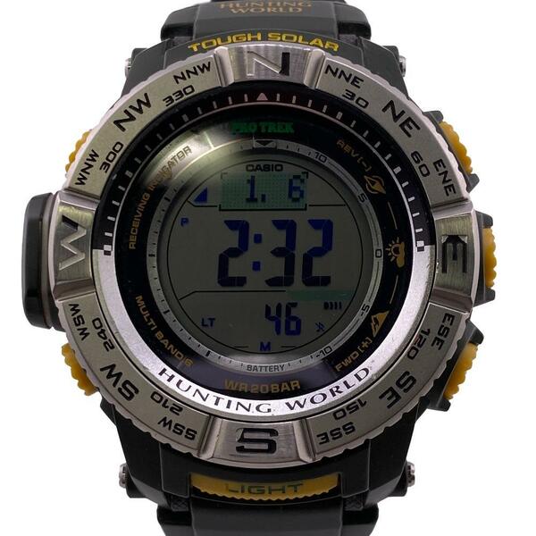 CASIO/カシオ PRW-3510HW 電波ソーラー プロトレック×ハンティングワールド 腕時計 カーキ メンズ ブランド
