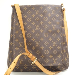 LOUIS VUITTON/ルイヴィトン ビトン M51256 ミュゼット モノグラム レザー ショルダーバッグ ブラウン レディース ブランド