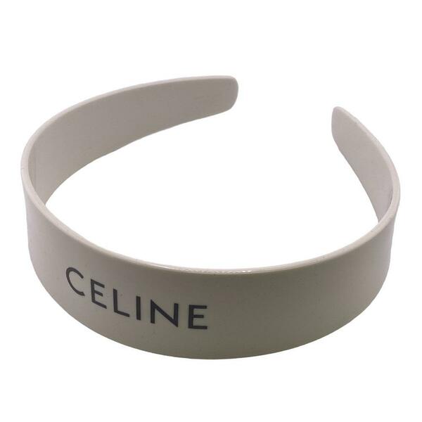 CELINE/セリーヌ ロゴレジン カチューシャ - ヘアアクセサリー ホワイト レディース ブランド