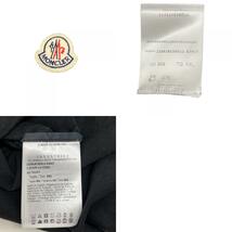 MONCLER/モンクレール I10918C00012 22年 XXL コットン 半袖Ｔシャツ ブラック メンズ ブランド_画像10