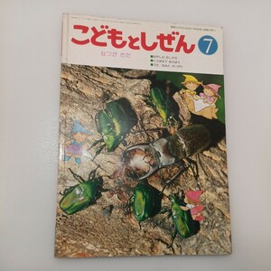 zaa-547♪こどもとしぜん 1990年7月号 『なつがきた』ひかりのくに 　はやしのむしたち・くさばなであそぼう・うた　みなとかいがら 他