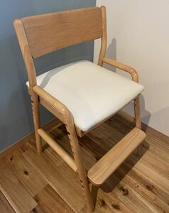 【送料無料】学習椅子 学習チェア ISSEIKI 一生紀 BINO DESK CHAIR 木製 天然木 高さ調節可能 小学生 子供用