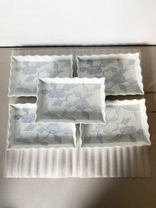 和食器 角皿 銘々皿 5枚セット【中古品】