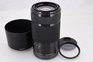 ★試撮写真あり・極上美品★SONY ソニー E 55-210mm F4.5-6.3 OSS SEL55210 ブラック 純正レンズフード フィルター付 付属品★動作確認済