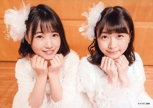 HKT48 朝長美桜・松岡はな 生写真 願いごとの持ち腐れ キャラアニ特典