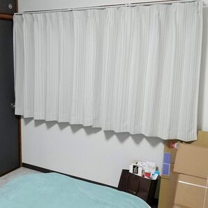 【110cm】ニトリ遮光カーテン2枚セット NナーシャGY 100X110