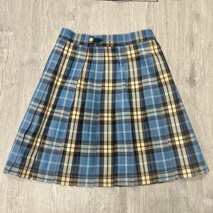 【新品】品川女子学院高等学校 プリーツスカート リボンセット 青チェック コスプレ 制服 JK