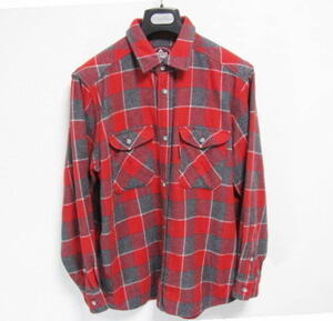 TARAS BOULBA cod sbruba long sleeve wool check shirt lady's L trekking mountain climbing made in Japan 