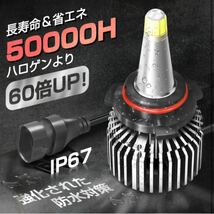 LEDヘッドライト D2/D2S 360°全面発光 LEDバルブ 16000LM 6000K 12V専用 車検対応 LEDフォグランプ Arumin製チップ IP67防水 2個セット_画像6