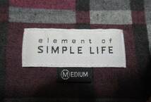 element of SIMPLE LIFE/シンプルライフ◇シャツ チェック パープル×グレー系 ステンドグラス風 RENOWN レナウン_画像5