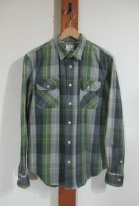 LEVI'S VINTAGE CLOTHING/リーバイス ヴィンテージクロージング◆シャツ ヘビーネル ショートホーン 60592 MADE IN ITALY イタリア製 LVC