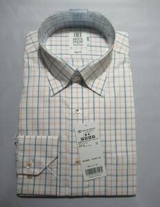 未使用品★BRICK HOUSE/ブリックハウス◆シャツ スナップダウン 形態安定 チェック SLIM FIT スリムフィット Tokyo Shirts