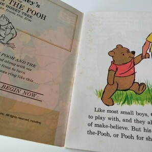 【盤質良好 DISNEYLAND RECORD/ディズニーレコード】WINNIE THE POOH AND THE HONEY TREE/くまのプーさんとハチミツ/BOOK 絵本+レコード EPの画像6