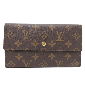 ［飯能本店］LOUIS VUITTON LV ルイ・ヴィトン ポルトフォイユ インターナショナル M61217(廃番) 長財布 モノグラム ブラウン DH79738