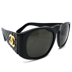 [. talent head office ]CHANEL Chanel matelasse 01450 sunglasses plastic black lady's DH79926