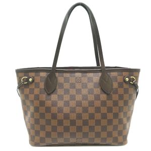 ［飯能本店］LOUIS VUITTON LV ルイ・ヴィトン ネヴァーフルPM N51109（旧型） トートバッグ ダミエ エベヌ（ブラウン） DH80072