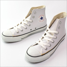 未使用 CONVERSE コンバース LEA ALL STAR HI レザー オールスター ハイ スニーカー 23.5cm ホワイト 1B907_画像1