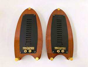 AA08907【現状品】FPS フラットスピーカーシステム Flat Speaker System FPS-200 木製 ペア オーディオ機器