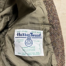 HARRIS TWEED ハリスツイード ツイードジャケット ブラウン系（画像参照）【中目黒b2】_画像3