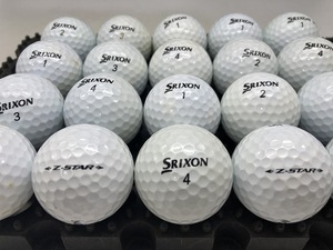 Q95【ランクB級】SRIXON スリクソン Z-STAR 2021年モデル ホワイト 20個【ロストボール】