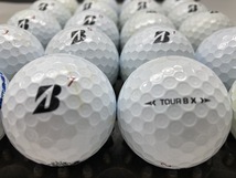 Q136 【人気】ブリヂストン BRIDGESTONE TOUR B X 2022年モデル ホワイト 20個【B級ランク】【ロストボール】_画像1