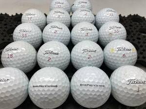 Q57 【ランクB級】 Titleist タイトリスト PROV1x 2021年モデル ホワイト 18個 【ロストボール】