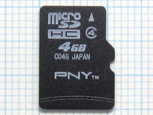 ★ＰＮＹ micro SDHC メモリーカード ４GB 中古★送料６３円～