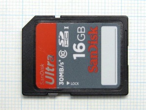 ★SanDisk ＳＤＨＣメモリーカード １６GB 中古★送料６３円～