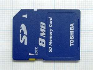 ★TOSHIBA ＳＤメモリーカード ８ＭＢ 中古★送料６３円～