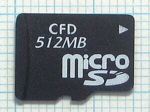 *CFD microSD memory card 512MB used * postage 63 jpy ~