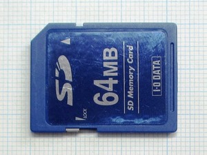 *I*O DATA SD memory card 64MB used * postage 63 jpy ~