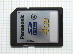 ★Panasonic ＳＤＨＣ メモリーカード ４GB 中古★送料６３円～ 